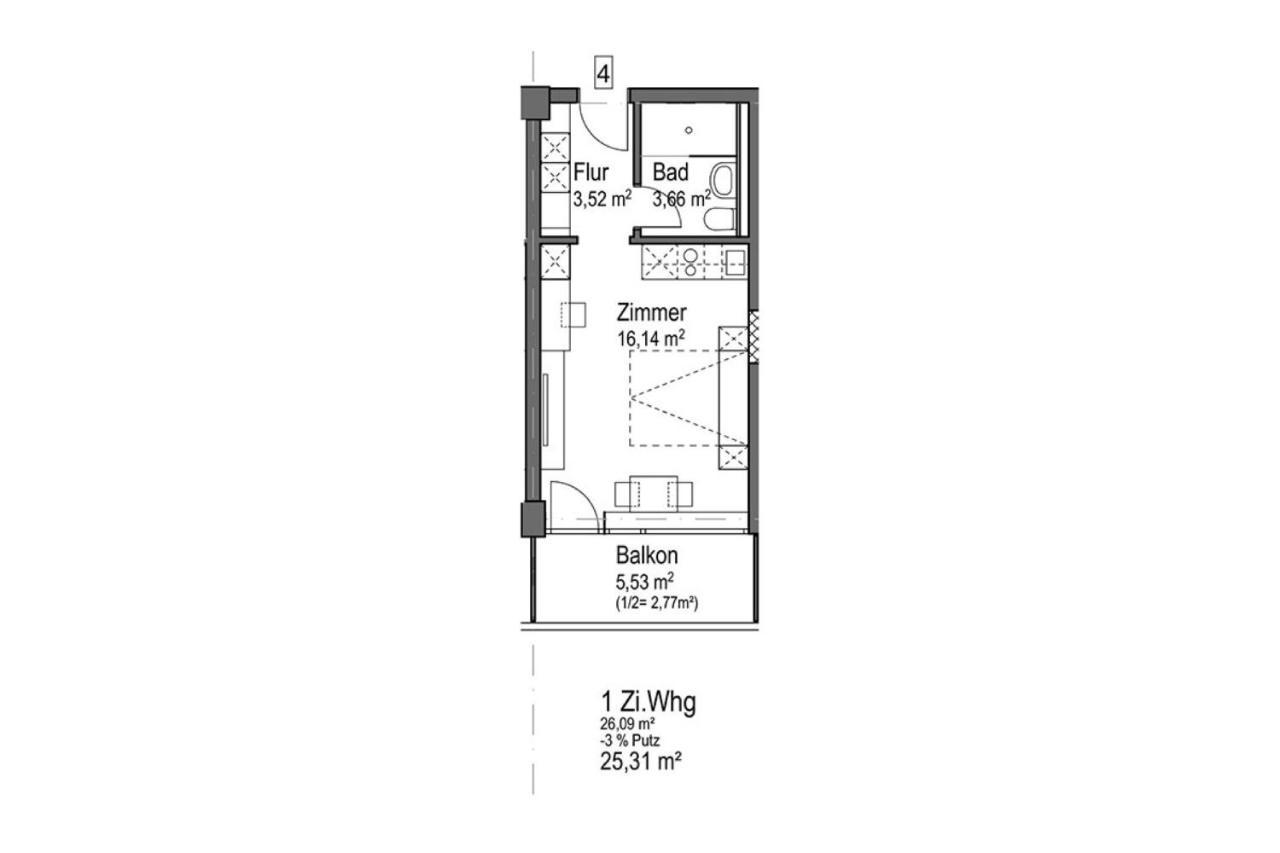 Апартаменти Huber Living Basic 106 Ґермерінґ Екстер'єр фото